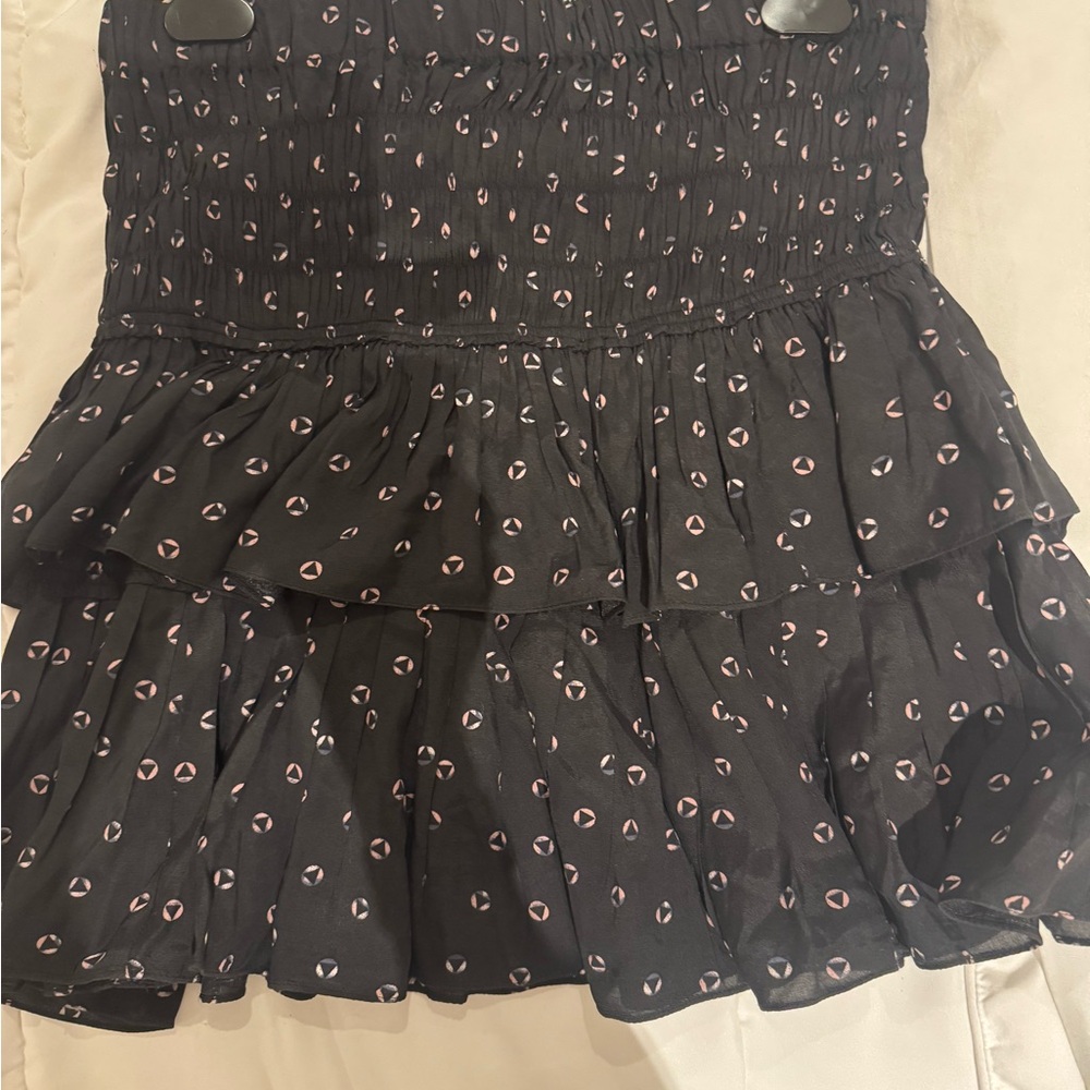 Elegant Black Patterned Skirt
